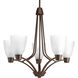 Asset 5 Light 24 inch Antique Bronze Chandelier Ceiling Light