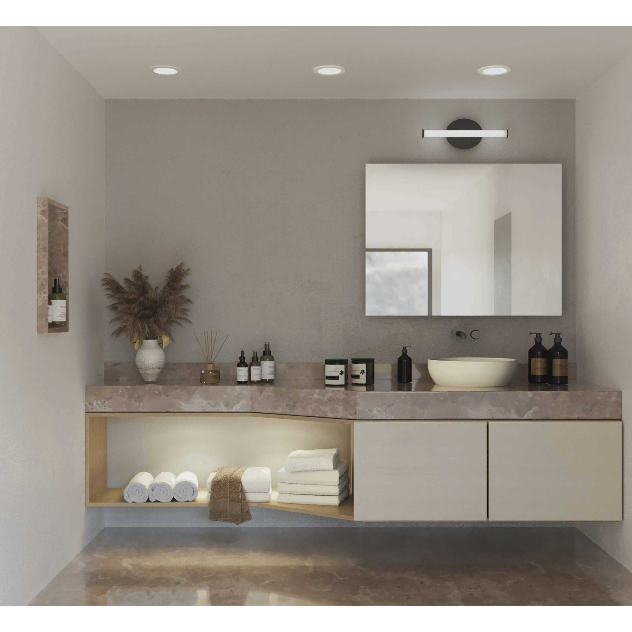 Phase 3 LED LED 16 inch Matte Black Vanity Light Wall Light