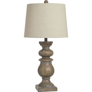 Darcy 30.25 inch 150 watt Faux Wood Table Lamp Portable Light