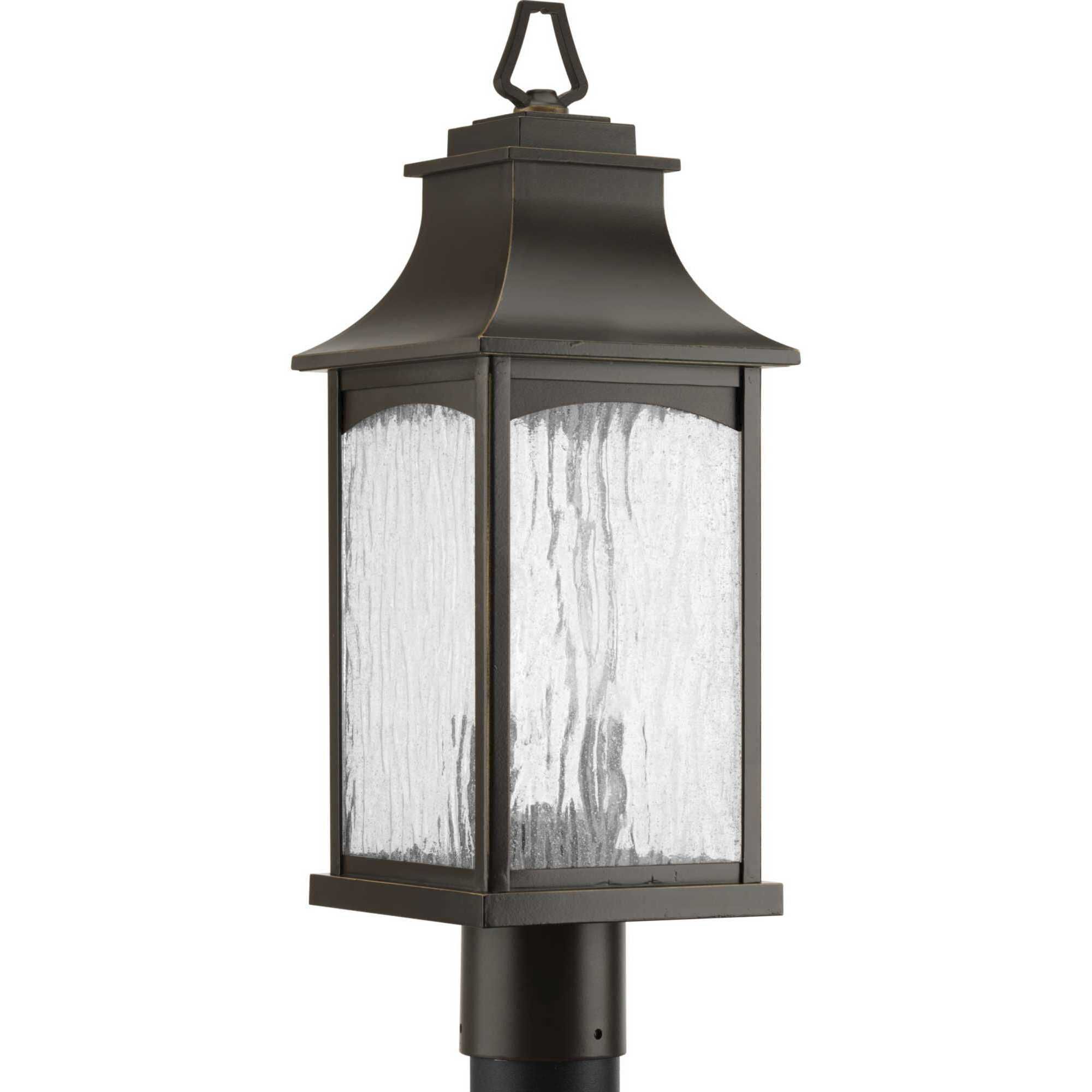 Oil rubbed bronze outlet outdoor lamp post