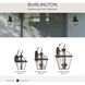 Burlington 2 Light 19 inch Antique Bronze Outdoor Wall Lantern, Medium