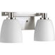 Fleet 2 Light 14.13 inch Brushed Nickel Bath Vanity Wall Light
