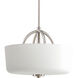 Calven 3 Light 16 inch Brushed Nickel Close-to-Ceiling Ceiling Light in Etched Opal