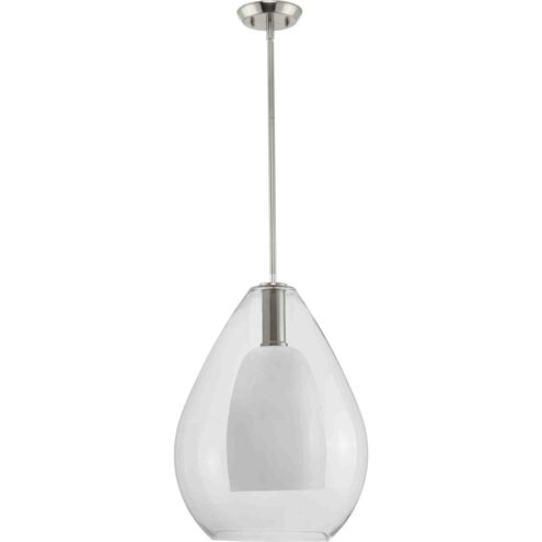 Carillon 1 Light 15 inch Brushed Nickel Pendant Ceiling Light
