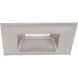 LED Retrofit Square LED Brushed Nickel Recessed Trim
