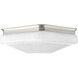 LED Square LED 9.5 inch Brushed Nickel Flush Mount Ceiling Light, Progress LED