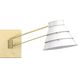 Point Dume™ Onshore 23 inch 60 watt Brushed Brass Swing Arm Wall Sconce Wall Light, Jeffrey Alan Marks, Design Series