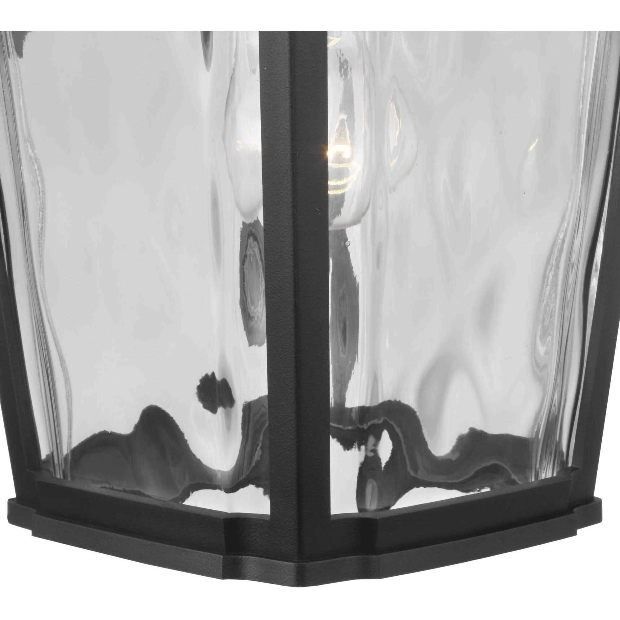 Marquette 1 Light 19 inch Textured Black Outdoor Wall Lantern, with DURASHIELD, Large