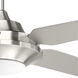 AirPro Signature Plus II 54 inch Brushed Nickel with Driftwood/Silver Blades Ceiling Fan, Progress LED