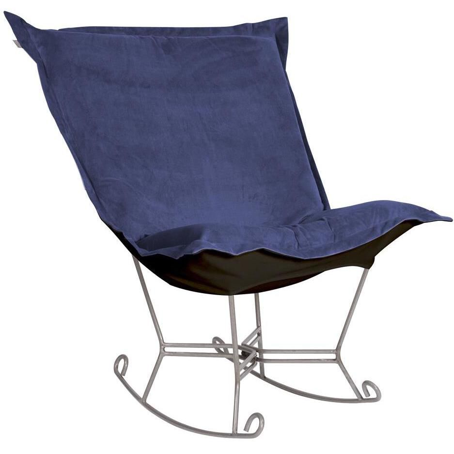 Puff Titanium Frame with Bella Royal Scroll Rocker with Cover