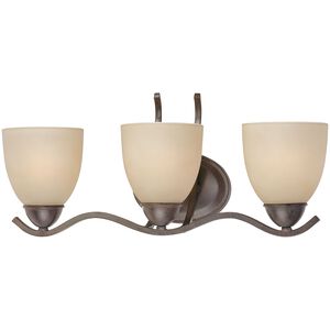 Triton 3 Light 21 inch Sable Bronze Vanity Light Wall Light
