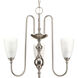 Revive 3 Light 22 inch Brushed Nickel Chandelier Ceiling Light