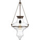 Cazbah 1 Light 14.38 inch Antique Bronze Pendant Ceiling Light, Design Series