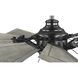Springer II 60 inch Matte Black with Distressed Charcoal (Painted) Blades Ceiling Fan