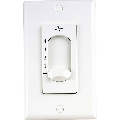 AirPro White Ceiling Fan Wall Control, Four Speed