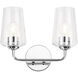 Celino 2 Light 14 inch Polished Chrome Vanity Light Wall Light
