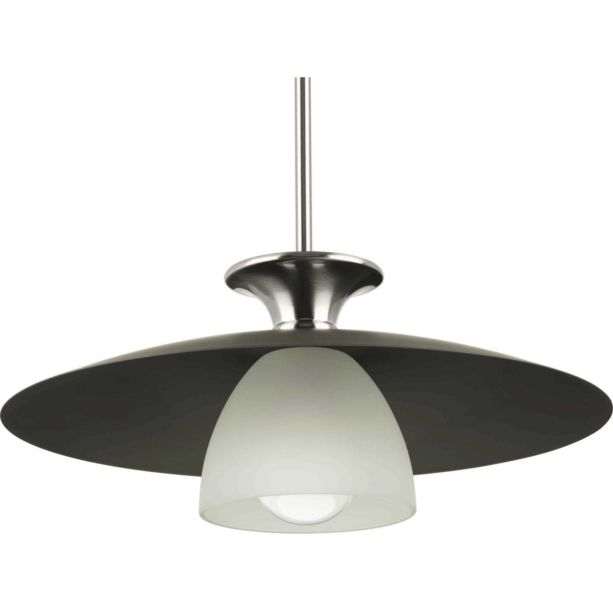 Trimble 1 Light 18 inch Brushed Nickel Pendant Ceiling Light, Design Series