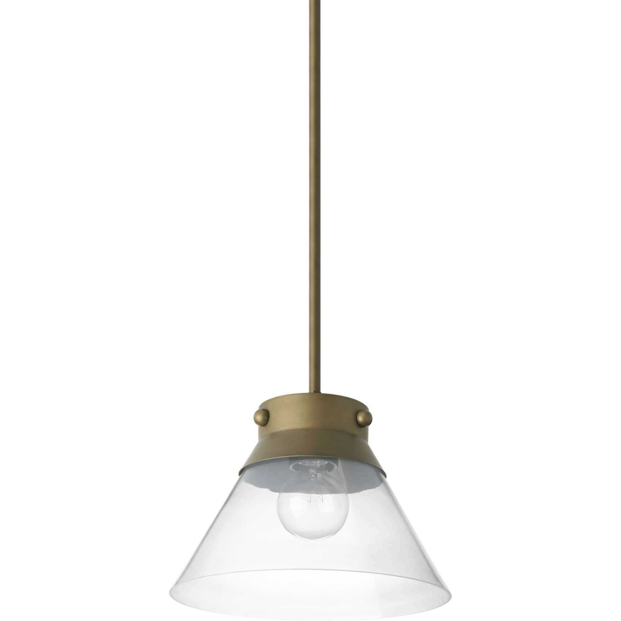 Point Dume™ Tapia Trail 1 Light 11.75 inch Aged Brass Semi-Flush Convertible Ceiling Light, Design Series