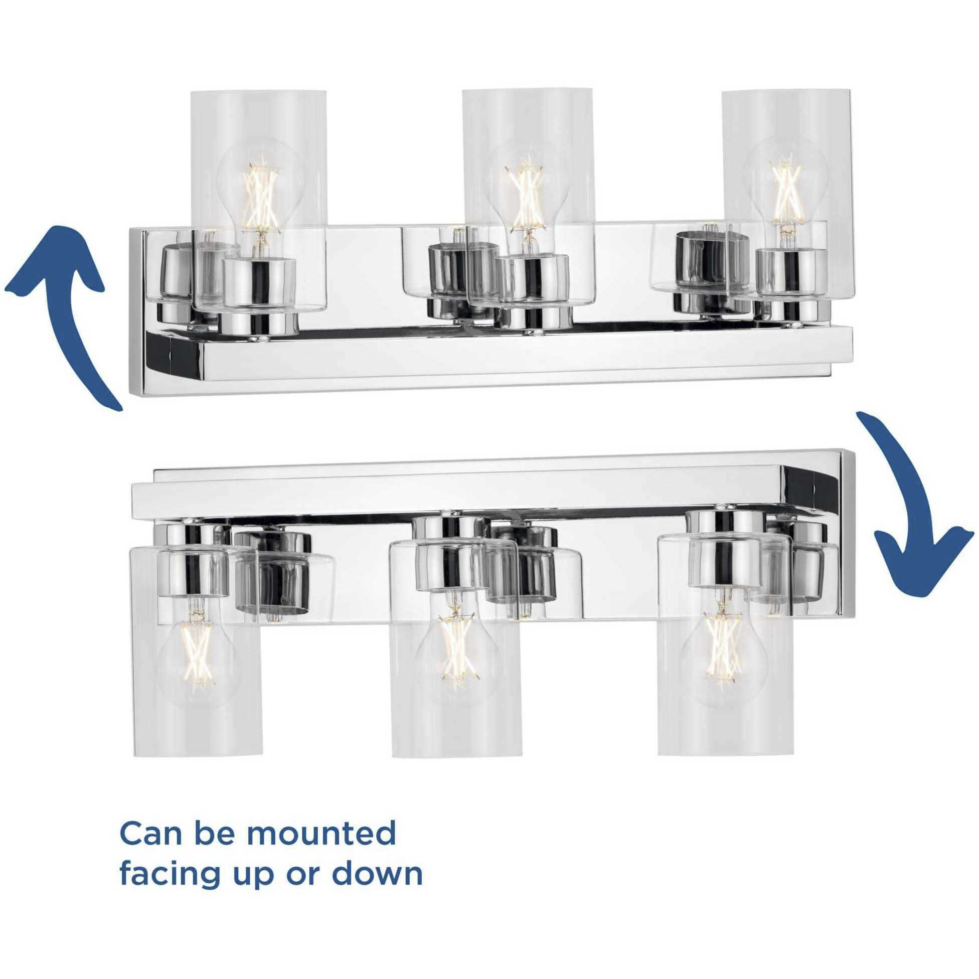 Goodwin 3 Light 21 inch Polished Chrome Vanity Light Wall Light