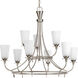 Cantata 9 Light 30.75 inch Brushed Nickel Chandelier Ceiling Light