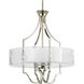 Caress 3 Light 22 inch Polished Nickel Hall & Foyer Ceiling Light