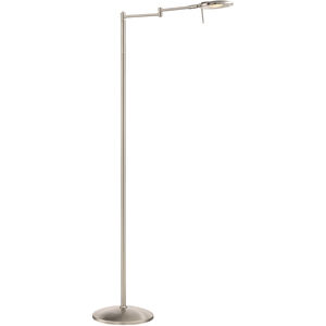 Dessau Turbo 10 inch 10 watt Satin Nickel Floor Lamp Portable Light