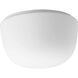 White Glass 1 Light 8 inch Black Close-to-Ceiling Ceiling Light