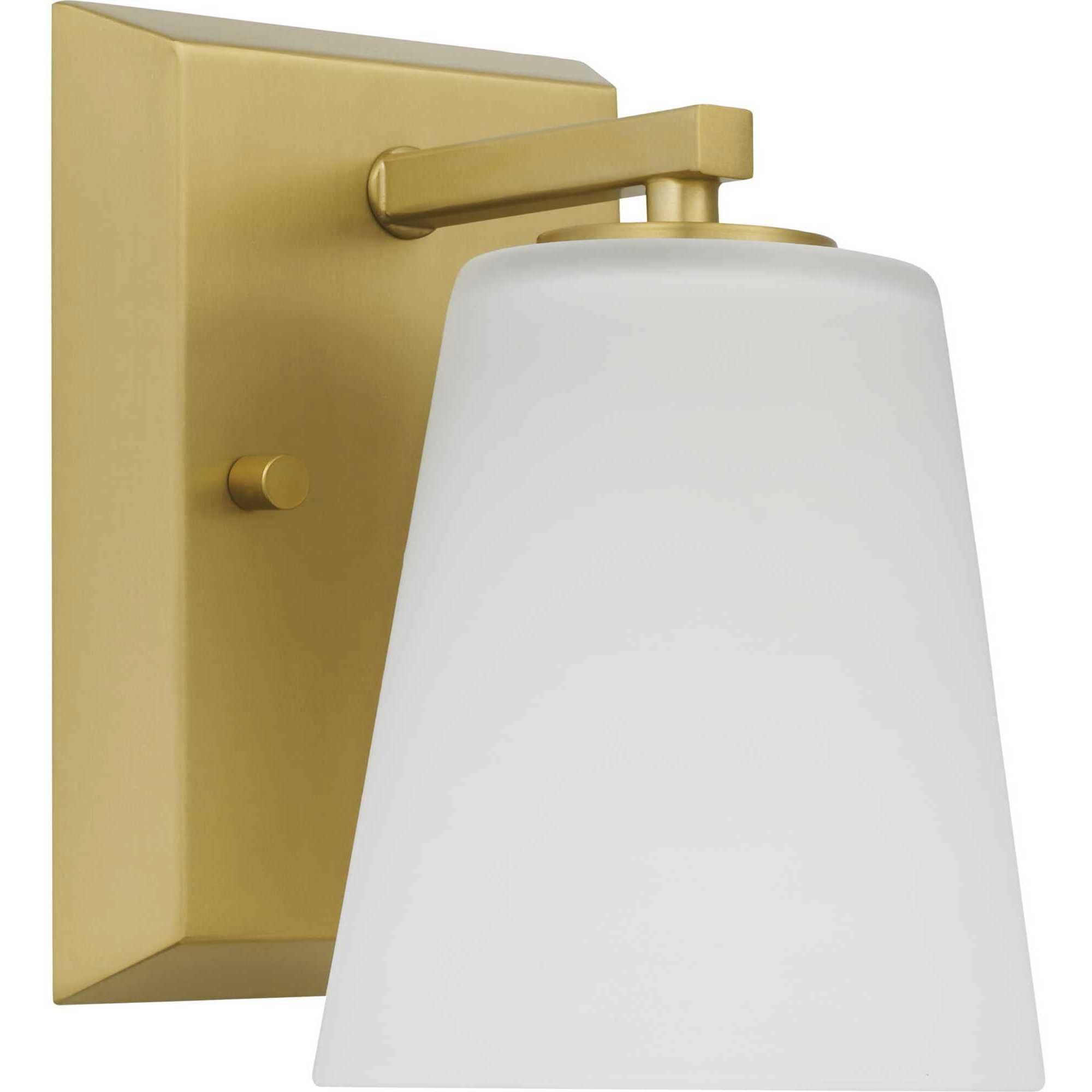 Vertex 1 Light 4.75 inch Brushed Gold Bath Light Wall Light