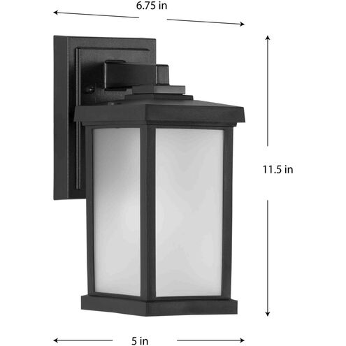 Trafford Non-Metallic Lantern 1 Light 12 inch Textured Black Outdoor Wall Lantern