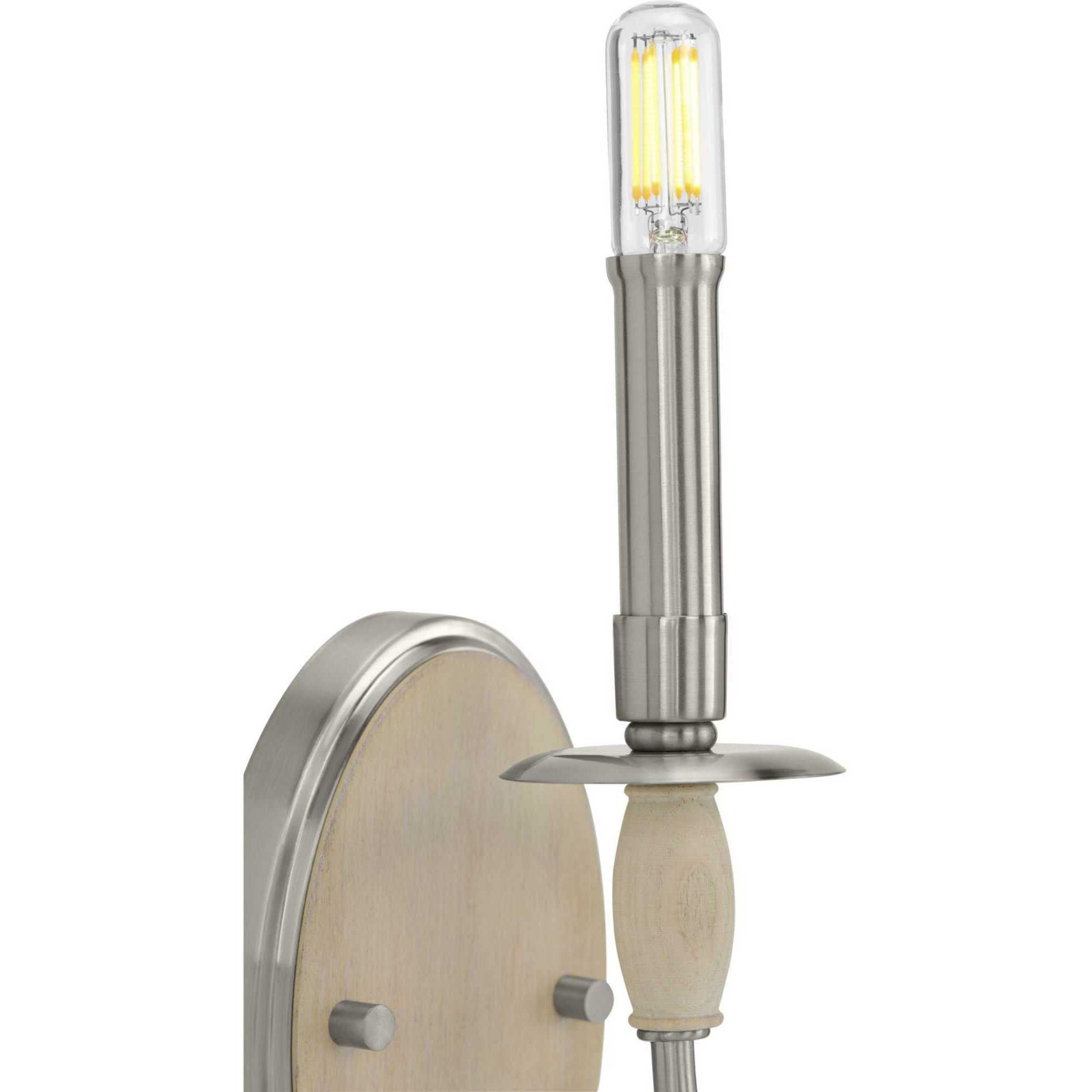 Durrell 1 Light 5 inch Brushed Nickel Wall Bracket Wall Light