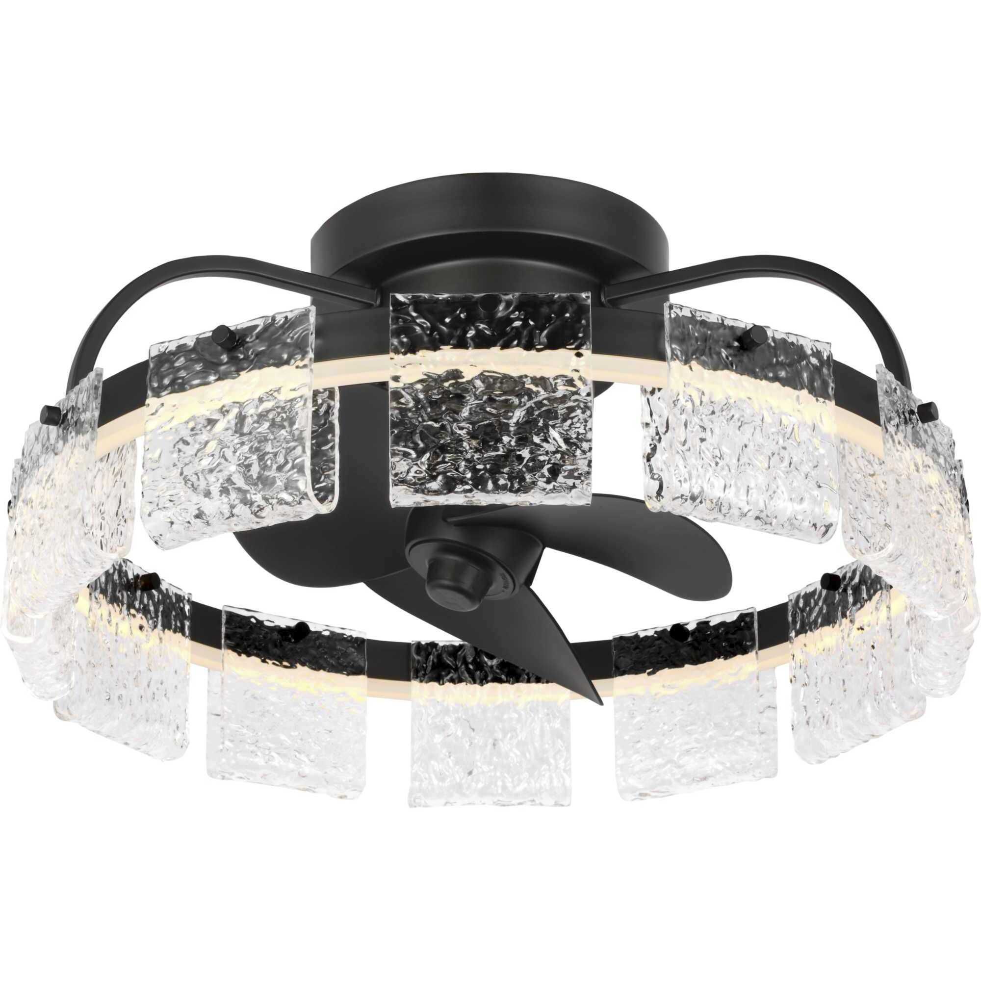 Fanin 20.62 inch Matte Black Outdoor Ceiling Fan