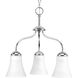 Classic 3 Light 18 inch Polished Chrome Chandelier Ceiling Light