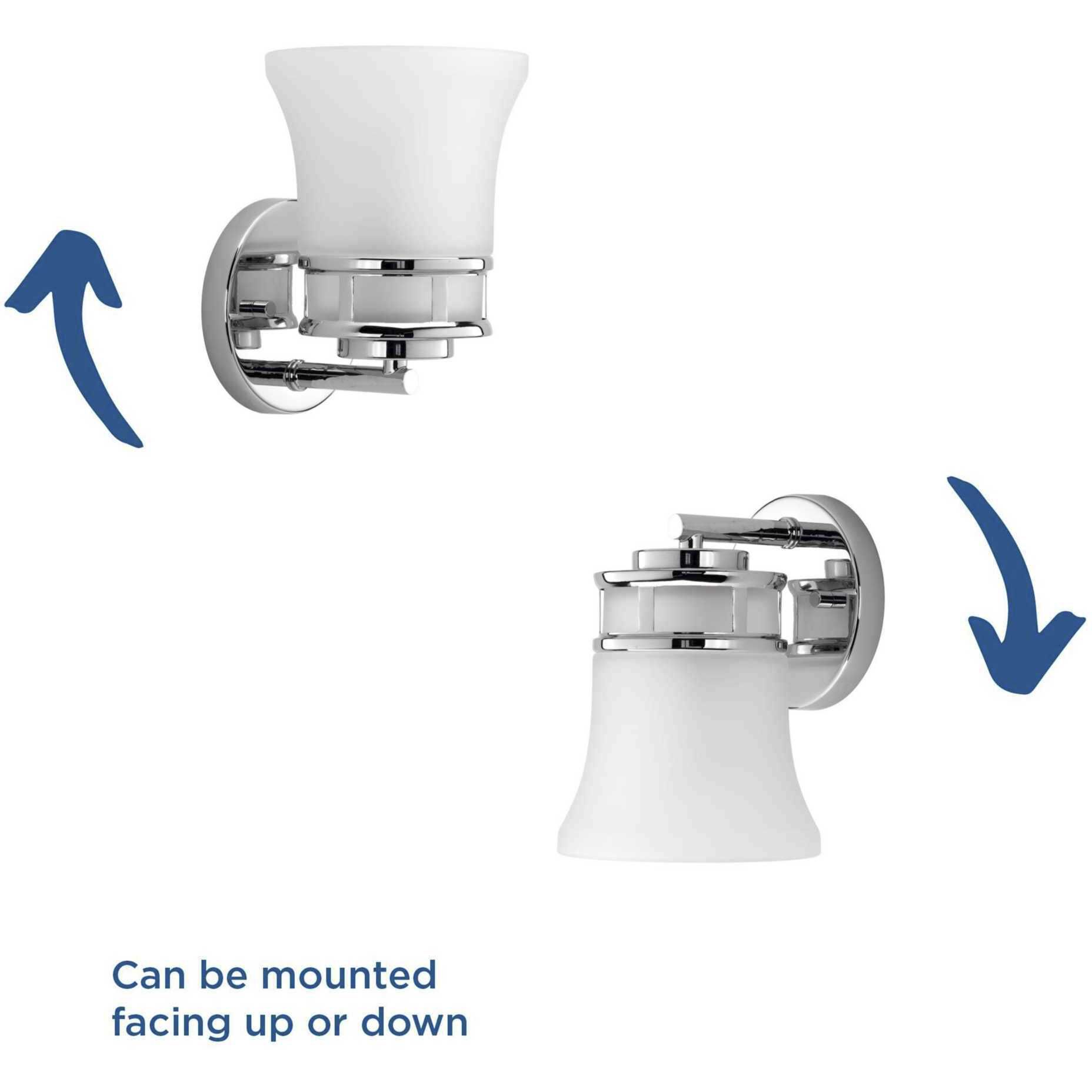 Cascadia 1 Light 6 inch Polished Chrome Bath Vanity Wall Light