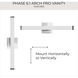 Phase 6.1 LED 36 inch Polished Chrome Linear Vanity Light Wall Light