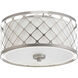 Mingle LED LED 11 inch Brushed Nickel Flush Mount Ceiling Light, Progress LED