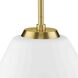 Copeland 1 Light 10 inch Brushed Gold Pendant Ceiling Light