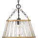 Sinclaire 1 Light 14 inch Textured Black Pendant Ceiling Light, Design Series