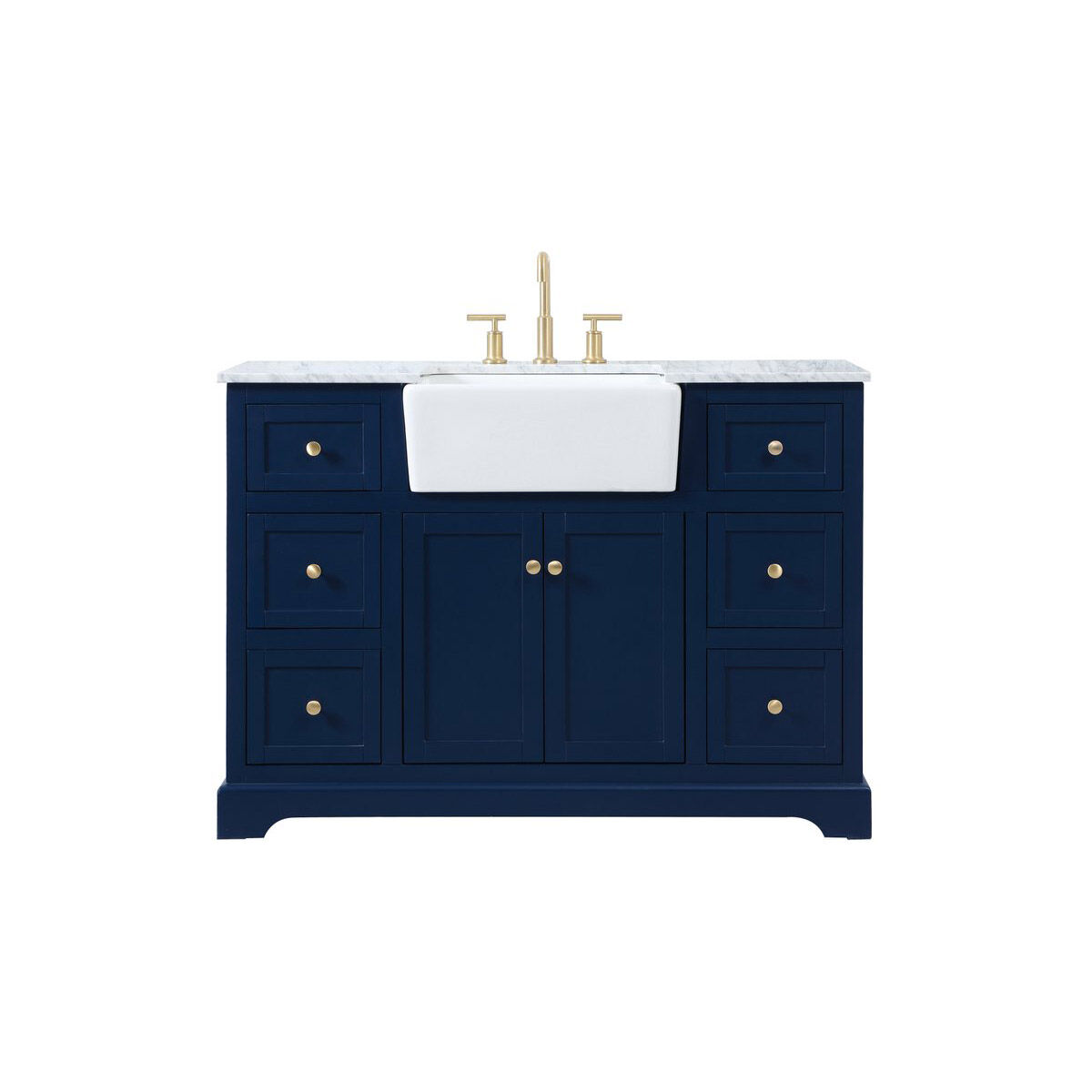 Franklin 48 X 22 X 34.75 inch Blue Bathroom Vanity Cabinet