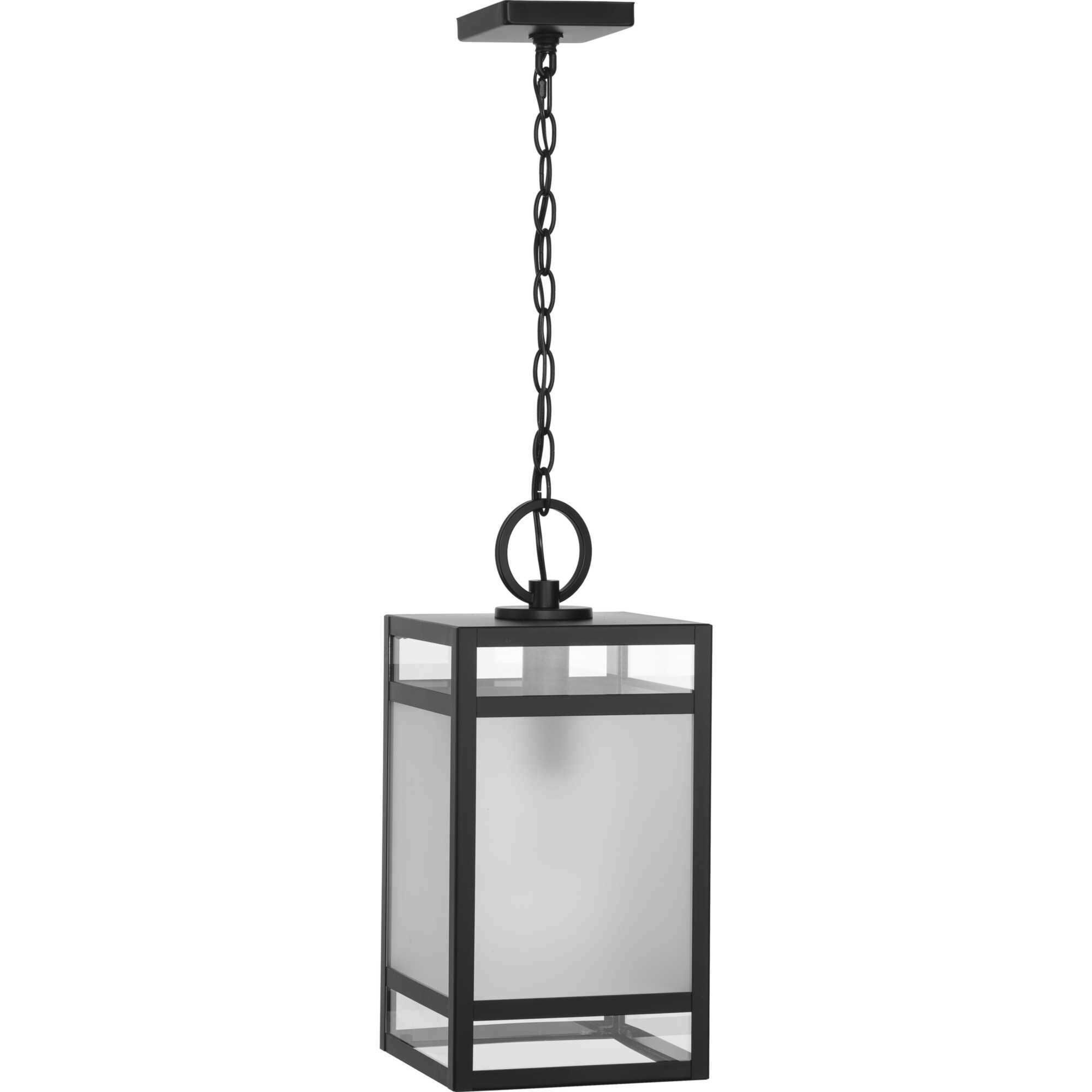 Parrish 1 Light 8.37 inch Matte Black Outdoor Hanging Lantern