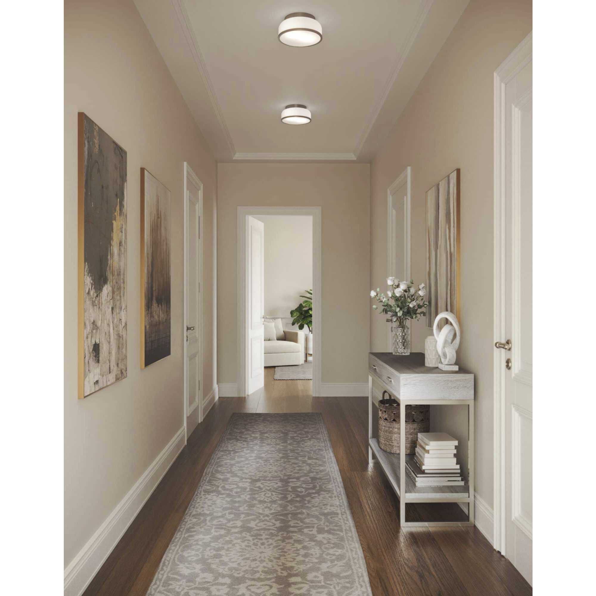 Parkhurst 2 Light 11.25 inch Brushed Nickel Flush Mount Ceiling Light