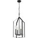 Vertex 4 Light 15 inch Matte Black Foyer Light Ceiling Light