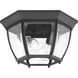 New Haven 2 Light 11 inch Textured Black Outdoor Flush Mount