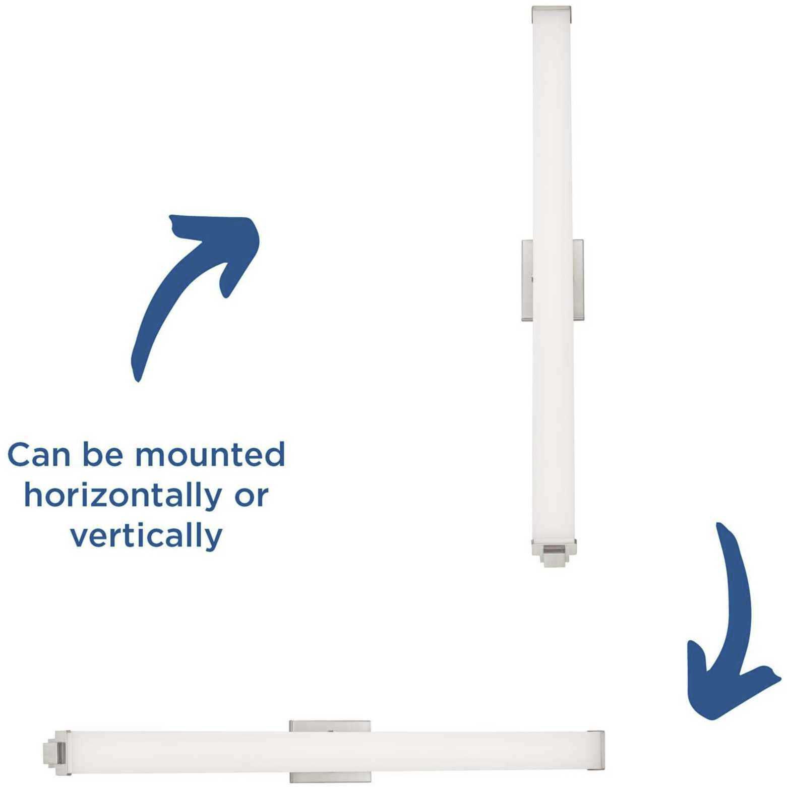 Phase 2.1 LED LED 48 inch Brushed Nickel Linear Bath Bar Wall Light, Progress LED