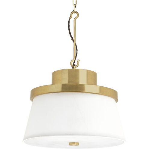 Point Dume™ Windbluff 3 Light 20 inch Brushed Brass Pendant Ceiling Light, Jeffrey Alan Marks, Design Series