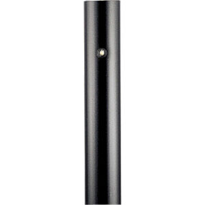 Outdoor Posts 84 inch Matte Black Outdoor Aluminum Post in Photocell Included, with Photocell