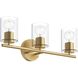 Replay 3 Light 22 inch Brushed Gold Bath & Vanity Light Wall Light
