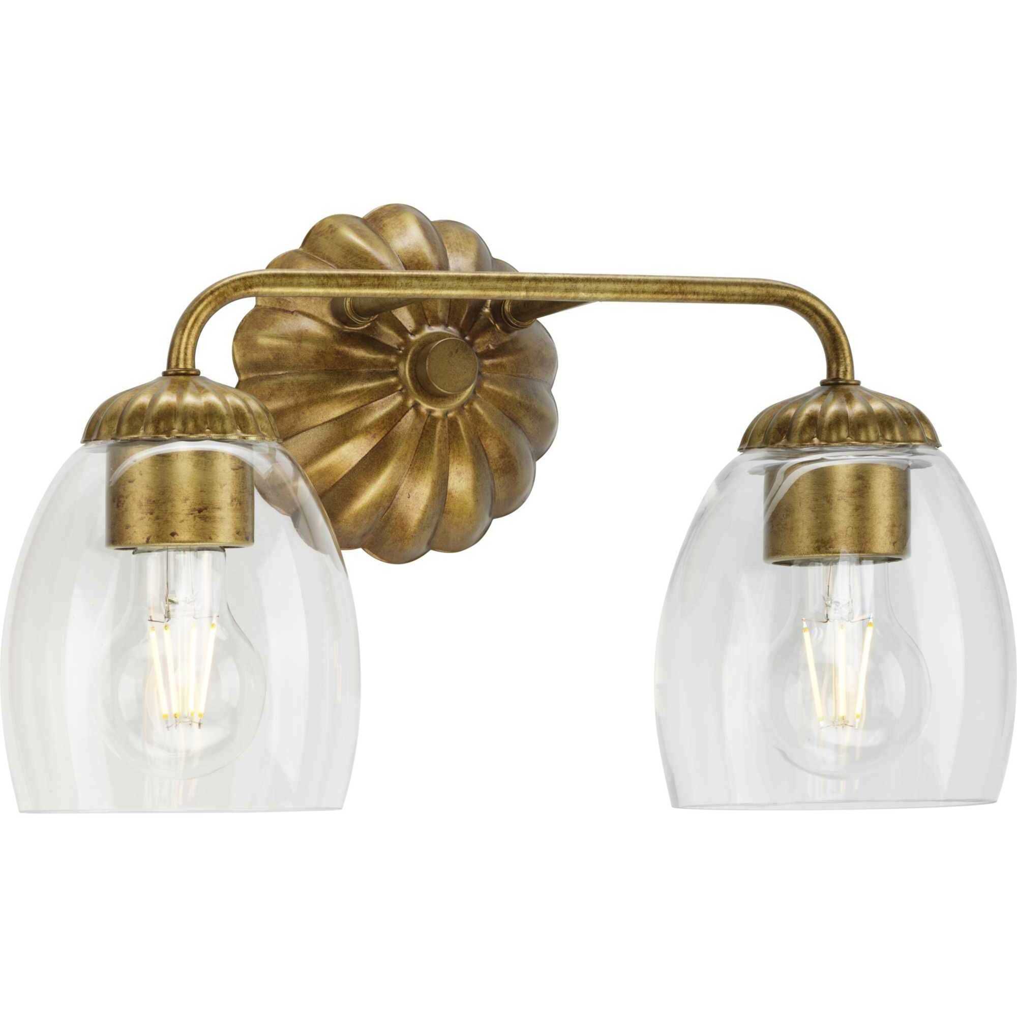 Quillan 2 Light 14.5 inch Gold Ombre Bathroom Vanity Light Wall Light