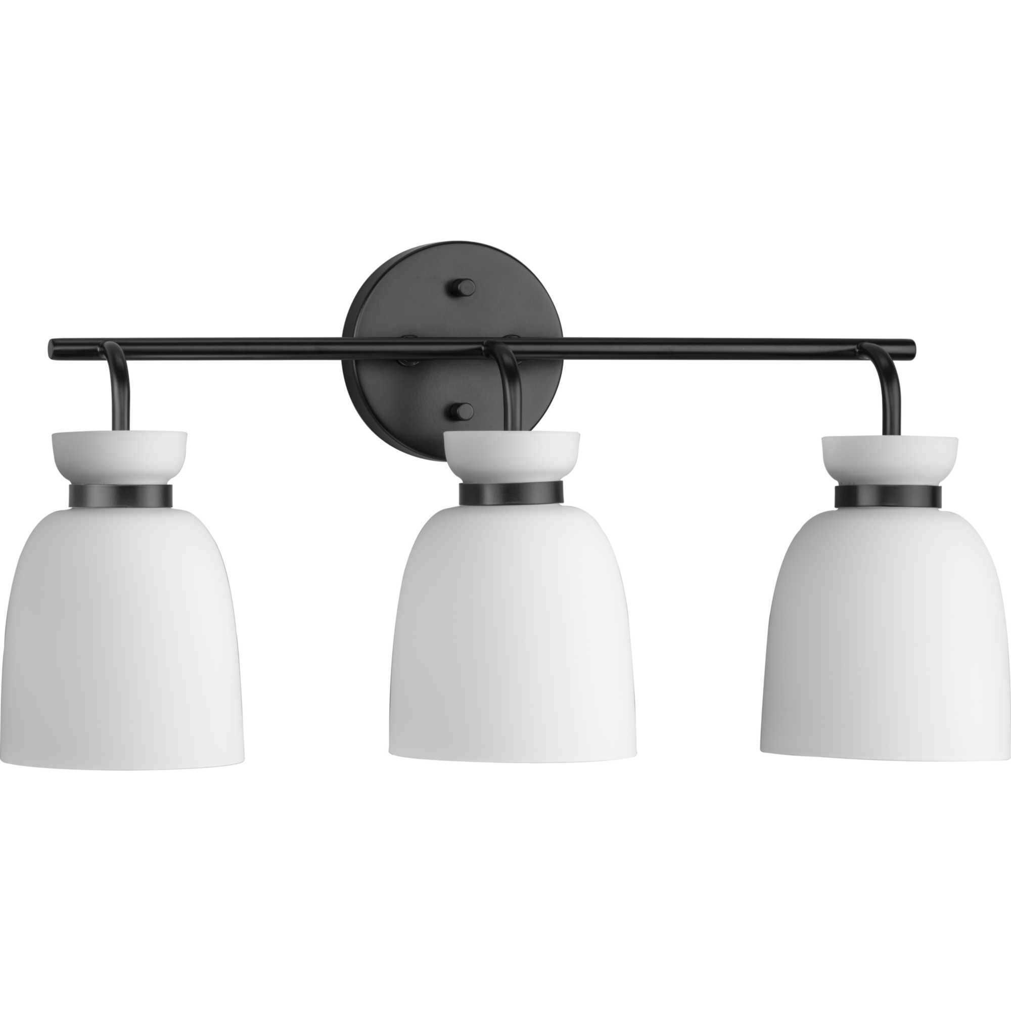 Lexie 3 Light 22 inch Matte Black Bathroom Vanity Light Wall Light