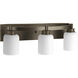 Orbitz 3 Light 21.75 inch Antique Bronze Bath Vanity Wall Light
