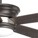 Harranvale 54 inch Graphite with Graphite/American Walnut Blades Ceiling Fan, Progress LED